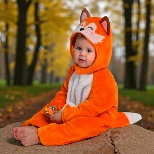 Spooktacular Creations Baby Fox Jumpsuit, Toddler